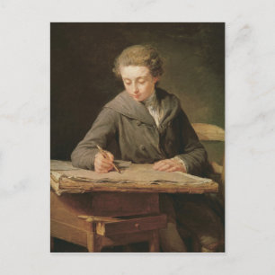 De jonge rapporteur, Carle Vernet, 1772 Briefkaart