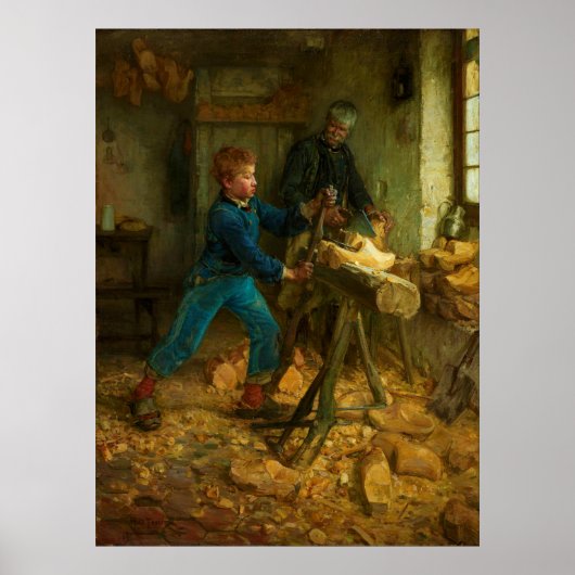 De jonge Sabot Maker van Henry Ossawa Tanner 1895 Poster (Voorkant)