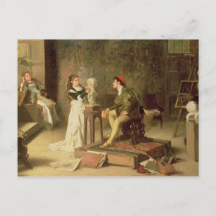 De jonge spaander (olie op doek) briefkaart