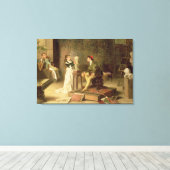 De jonge spaander (olie op doek) canvas afdruk (Insitu (Houten vloer))