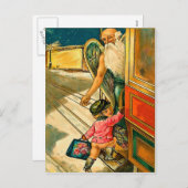 De jongen en de engel - Briefkaart voor de feestd (Voorkant / Achterkant)