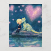 De jongen en zijn draak briefkaart (Voorkant)