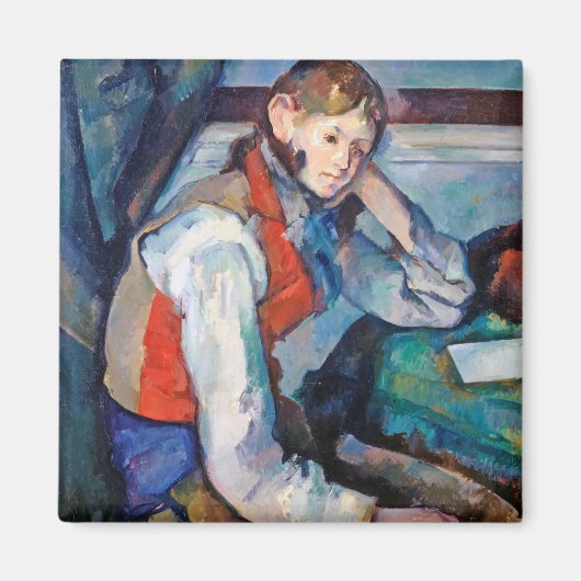 De jongen in de Rode Vest, Cezanne Magneet (Voorkant)