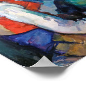 De jongen in de Rode Vest, Cezanne Poster (Hoek)