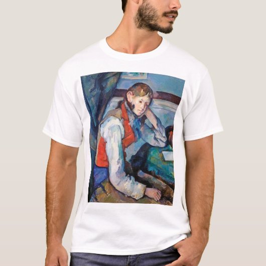 De jongen in de Rode Vest, Cezanne T-shirt (Voorkant)
