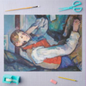 De jongen in de Rode Vest, Cezanne Tissuepapier (Craft)