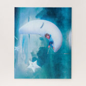 De jongen op de maan Vist Legpuzzel (Verticaal)