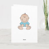 De Jongen van het Baby van de Aanstaande moeder Kaart (Achterkant)
