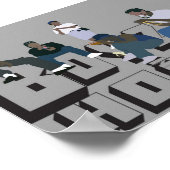 De jongens in de kap poster (Hoek)