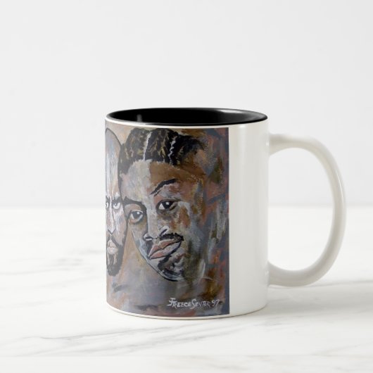 De jongens tweekleurige koffiemok (Rechts)