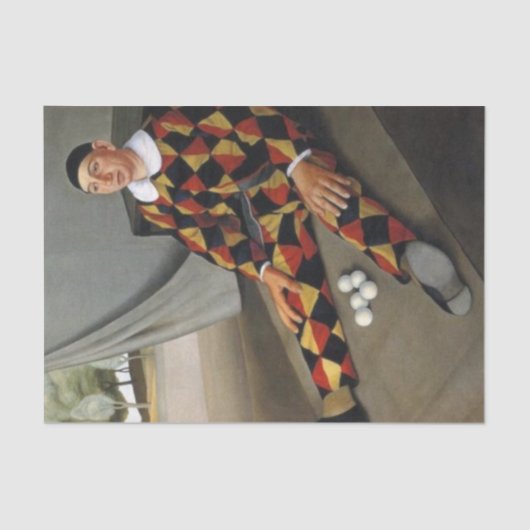 De jongleur (door Antonio Donghi) Tissuepapier (Voorkant)