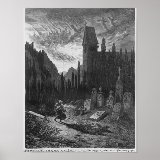 De jood van de zwerver op het kerkhof poster (Voorkant)