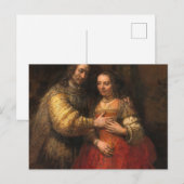 De joodse bride schilderen door Rembrandt Briefkaart (Voorkant / Achterkant)