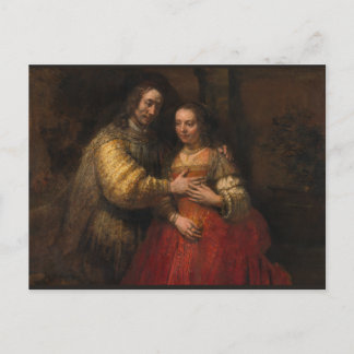 De joodse bride van Rembrandt van Rijn Briefkaart