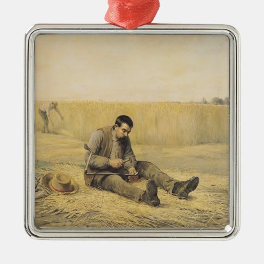 De journalist metalen ornament (Voorkant)