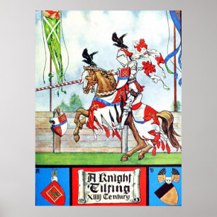 De Jousting Knight Poster