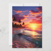 De Joy hula Luau Surf Aloha Hawaiian 1e Verjaardag Kaart (Achterkant)