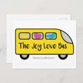 De Joy Love Bus Logo Briefkaarten (Voorkant / Achterkant)