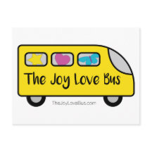 De Joy Love Bus Logo Briefkaarten
