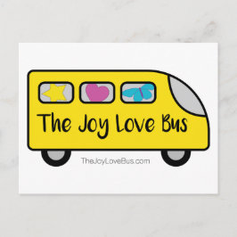 De Joy Love Bus Logo Briefkaarten