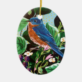 De Joy of Jam Bluebird Keramisch Ornament