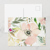 De Joy of White | Waterverf Floral Pattern Briefkaart (Voorkant / Achterkant)