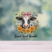 De Joyfull Strawberry Koe Koe liefde Classic T-Shi Acryl Bord (Neutraal)