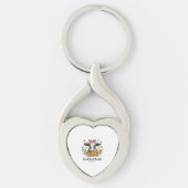 De Joyfull Strawberry Koe Koe liefde Classic T-Shi Sleutelhanger (Voorkant)