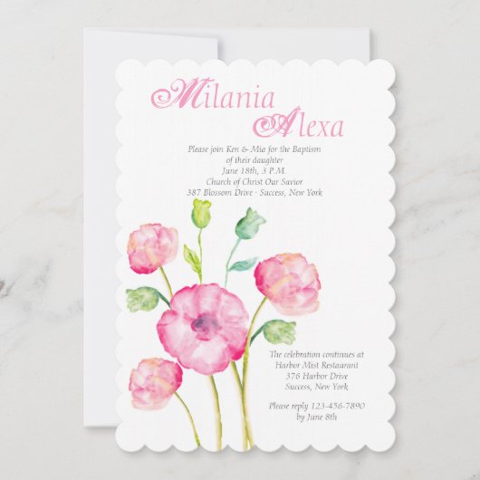 De Joys of Spring Invitation Kaart (Voorkant)