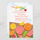 De Juice Bar uitnodiging (Voorkant / Achterkant)