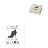 De juiste schoenen 	rubberstempel (Gestempeld)
