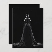 De jurk kaart (Voorkant / Achterkant)