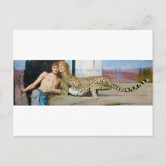 De jurken, Fernand Khnopff Briefkaart (Voorkant)