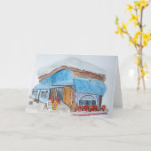 De kaarskoffie kaart (Gele Bloem)