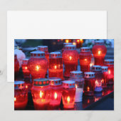 De kaarsverlichting kaart (Voorkant / Achterkant)