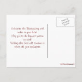 De Kaart 2014 van de Thanksgiving (Achterkant)