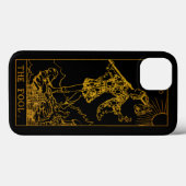 De Kaart Fool Tarot | Goud en zwart | Case-Mate iPhone Case (Achterkant (horizontaal))