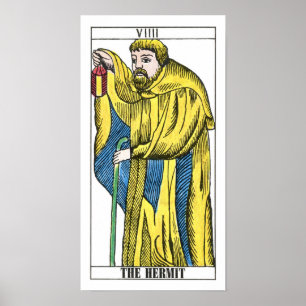 De Kaart Hermit Tarot Poster
