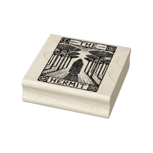De Kaart Hermit Tarot Rubberstempel