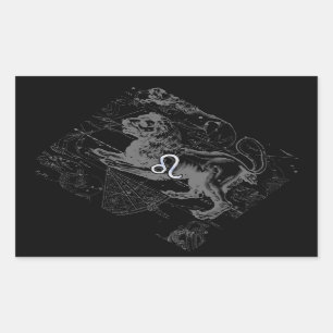 De Kaart Hevelius 1690 van de Dierenriem van de Rechthoekige Sticker