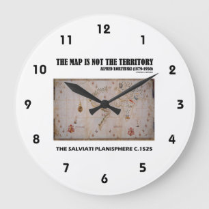 De kaart is niet het gebied Salviati Planisphere Grote Klok