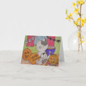 De Kaart "Kortere weg " van Halloween (Gele Bloem)