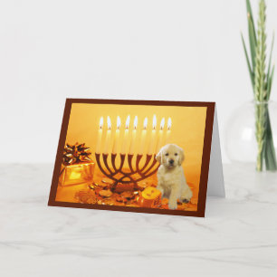 De Kaart Menorah5 van de Chanoeka van het golden