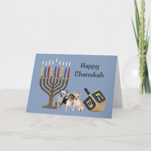 De Kaart Menorah Dreidel3 van de Chanoeka van (Voorkant)