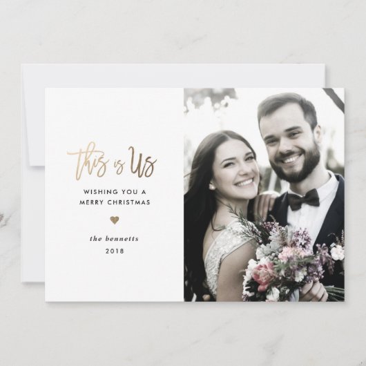 De Kaart *This van de Foto van de vakantie is Us* (Voorkant)