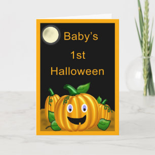 De Kaart van 1st Halloween van de baby - Grappige
