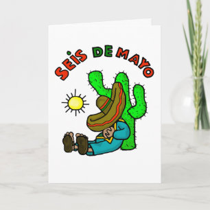 De Kaart van Afer Cinco DE Mayo van de Dag van