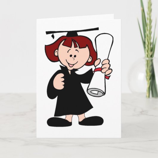 De kaart van afstuderen (Voorkant)