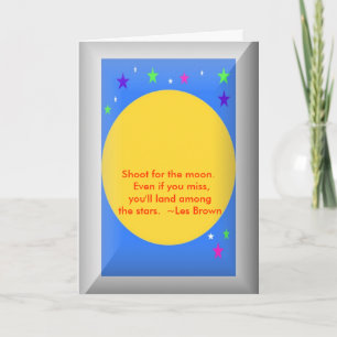 De kaart van afstuderen met citaat