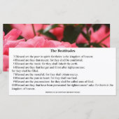 De Kaart van Beatitudes Prayer (Voorkant / Achterkant)